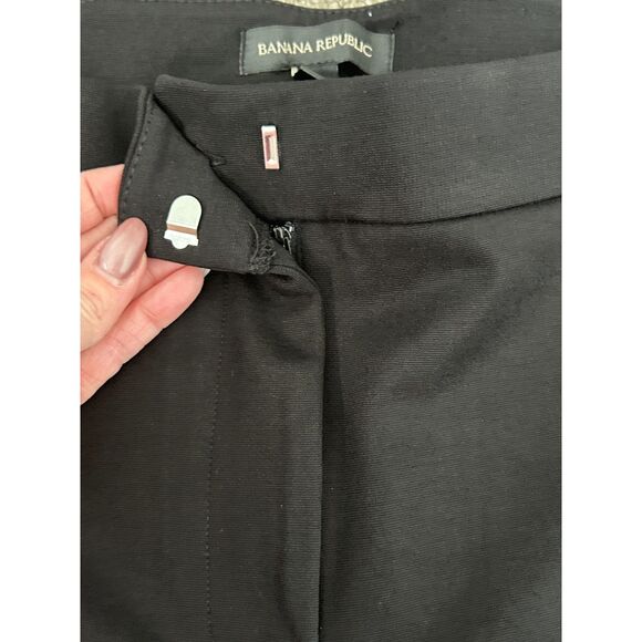BANANA REPUBLIC Ladies Cropped Pants Black Size 10 TAGS Attached - Picture 3 of 13